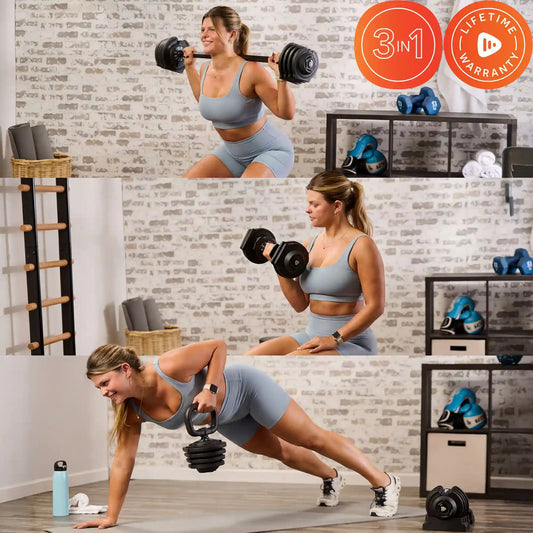 TriForm 3-in-1 System (20–45 lb Weight Set)