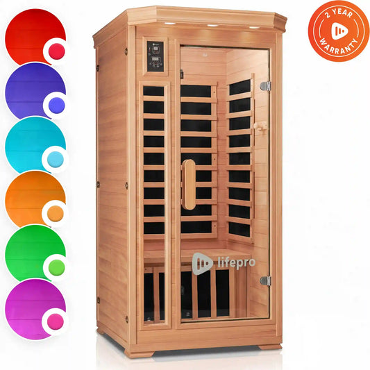 RejuvaCure™ Red Light Therapy Low EMF Infrared Sauna