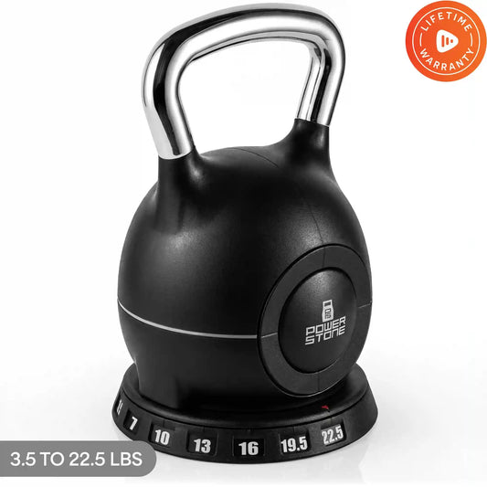 PowerStone™ Adjustable Kettlebell (3.5–44 lb)