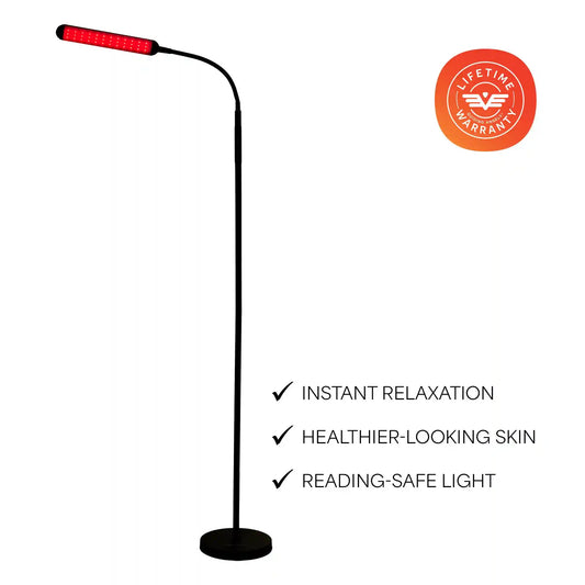 LumaGlow Red Light Floor Lamp