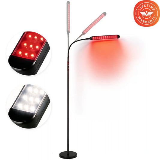 LumaGlow Red Light Floor Lamp