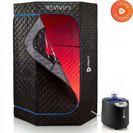 Revivify Deluxe Portable Red Light Steam Room